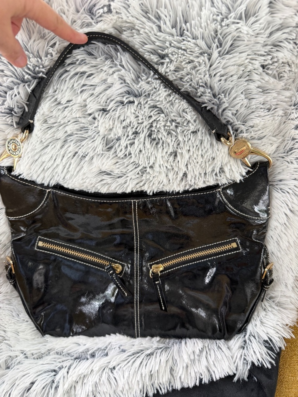 Dooney and Bourke Patent Leather Medium Cindi’s Bag